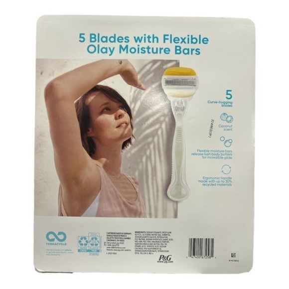 Gillette ComfortGlide plus Olay Coconut Women's Razor Handle & 10 Blade Refills - Picture 2 of 2